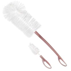 Bebe Confort 0m+ Bottle Brush And Teat Rinser Pink