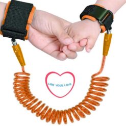 Child Safety 1 Year+ Anti Loss Walking Hand Strap Orange