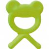 Optimal Rubber Frog Shape Baby Teether Green