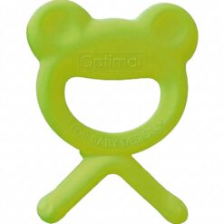 Optimal Rubber Frog Shape Baby Teether Green