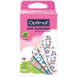 Optimal Pack of 16x Kids Bandages Plasters Flowers