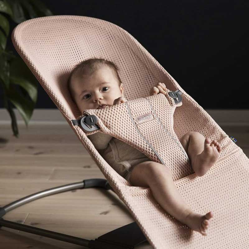 BabyBjorn Baby Bouncer Bliss Mesh Pearly Pink - Image 2