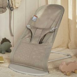 Alternative view of BabyBjorn Baby Bouncer Bliss Mesh Grey Beige