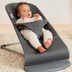 Alternative view of BabyBjorn Baby Bouncer Bliss Woven Petal Quilt Anthracite