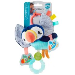 Infantino 0m+ Jittery Bird Baby Soft Toy