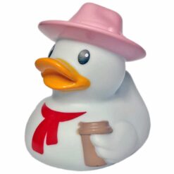 Infantino Big Bath Duck Baby Water Toy White Pink Hat