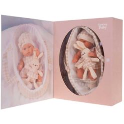Alternative view of Lovely Baby Doll With Cot Bed & Bunny Beige