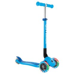 Globber Primo Foldable Lights Scooter Blue