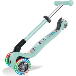 Alternative view of Globber Junior Foldable Fantasy Lights Scooter Mint