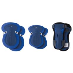 Globber Set Of 3 Protections Knee Pads, Wrist Guards, Elbow Pads Navy Blue