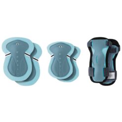 Globber Set Of 3 Protections Knee Pads, Wrist Guards, Elbow Pads Pastel Blue
