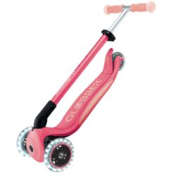 Alternative view of Globber Elite Lights Glow In The Dark Foldable Scooter Coral Pink