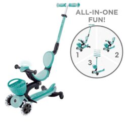Alternative view of Globber 3 in 1 Go Up Baby Lights 360 Foldable Scooter Mint