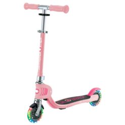 Globber Flow Junior Lights Foldable Scooter Pastel Pink