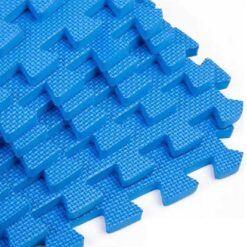 Alternative view of Intex Pack of 8x Eva Floor Foam Mats Blue