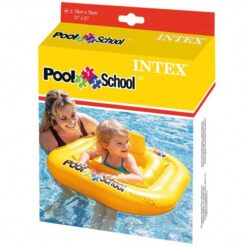 Intex 79 x 79cm Square Pool School Baby Float Ring Yellow