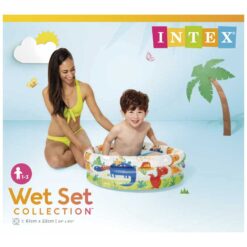 Intex 61 x 22cm Round Inflatable Swimming Pool Dinosaure