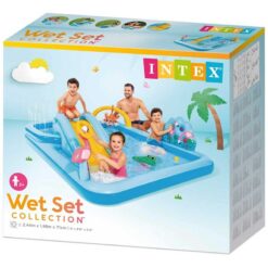 Intex 2.44 x 1.98 x 0.71m Inflatable Swimming Pool Jungle Adventure Play Center Playground