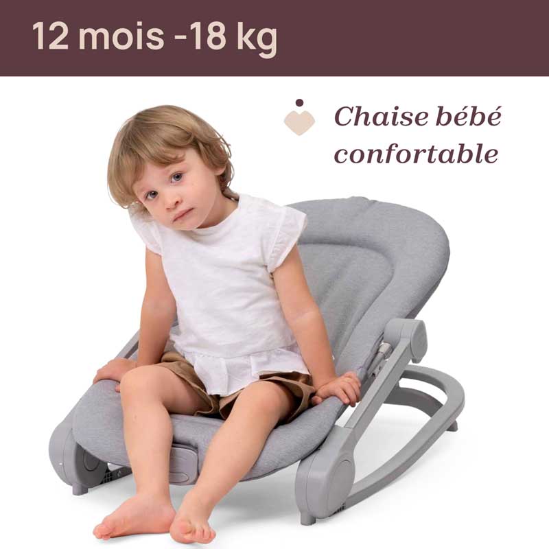 Chicco 0m+ Mia Bouncer Pebble - Image 3