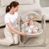 Mastela Deluxe Portable Baby Swing Teddy Bear Beige - Image 2