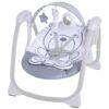 Mastela Deluxe Portable Baby Swing Teddy Bear Light Grey
