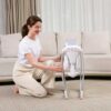 Mastela Deluxe Portable Baby Swing Teddy Bear Light Grey - Image 4