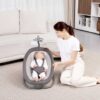 Mastela Fold Up Baby Rocker Elephant Light Grey - Image 2