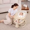 Mastela 4 in 1 Deluxe Multi Functional Bassinet Elephant Light Beige - Image 3