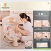 Mastela 4 in 1 Deluxe Multi Functional Bassinet Elephant Light Beige - Image 9