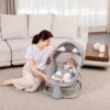 Mastela 4 in 1 Deluxe Multi Functional Bassinet Elephant Grey - Image 2