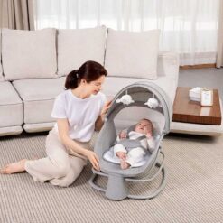 Alternative view of Mastela 4 in 1 Deluxe Multi Functional Bassinet Elephant Grey