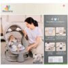 Mastela 4 in 1 Deluxe Multi Functional Bassinet Elephant Grey - Image 7