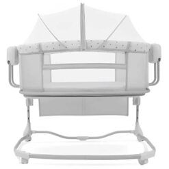 Mastela 3 in 1 Deluxe Bassinet Next 2 Me Light Grey