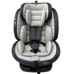 Burbay Trendy 360 Degree Rotating Isofix Car Seat Light Grey