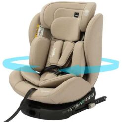 Kidilo 360 Degree Rotating Isofix Car Seat Beige