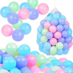 Pack Of 100x Multi Color Pastel Fun Play Balls