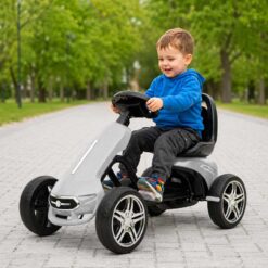 Alternative view of Cool Racing Pedal Go Kart Car White