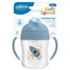Dr Brown's 6m+ 180ml Soft Spout Transition Cup Blue Rocket