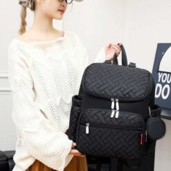 Alternative view of Babuding Lush 2 in 1 Maternity Baby Diaper Bag Black