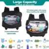 Kaukko Design 2 in 1 Maternity Baby Diaper Bag Black - Image 4