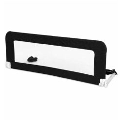 Trendy 120cm Universal Baby Bedrail Bedguard Quilted Black