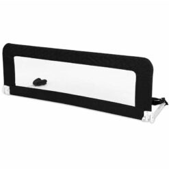 Trendy 150cm Universal Baby Bedrail Bedguard Quilted Black
