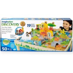 Alternative view of Imaginarium Discovery Zoo Animal Play Table Wood Toy With 50+ Pieces