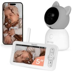 Lionelo 5" Inch  2K Camera Baby Monitor Babyline 9.2 AI