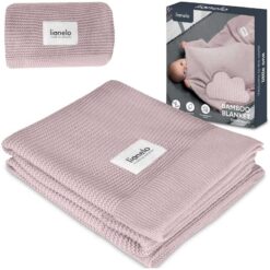 Lionelo 100% Cotton Baby Bamboo Blanket Pink