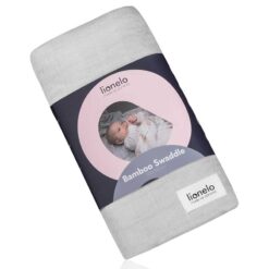 Lionelo 100% Bamboo Cotton Swaddle Baby Blanket Grey Stone