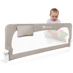 Lionelo 1.5m Extra High Bed Rail Guard Hanna Beige Melange