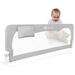 Lionelo 1.5m Extra High Bed Rail Guard Hanna Grey Melange