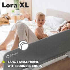 Alternative view of Lionelo 1.5m Bed Rail Guard Lora XL Beige Sand