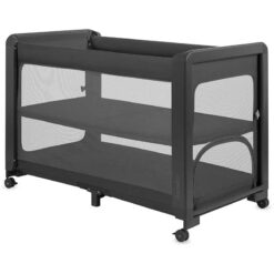 Lionelo 2 in 1 Playpen & Next 2 Me Bed Patty Grey Grephite